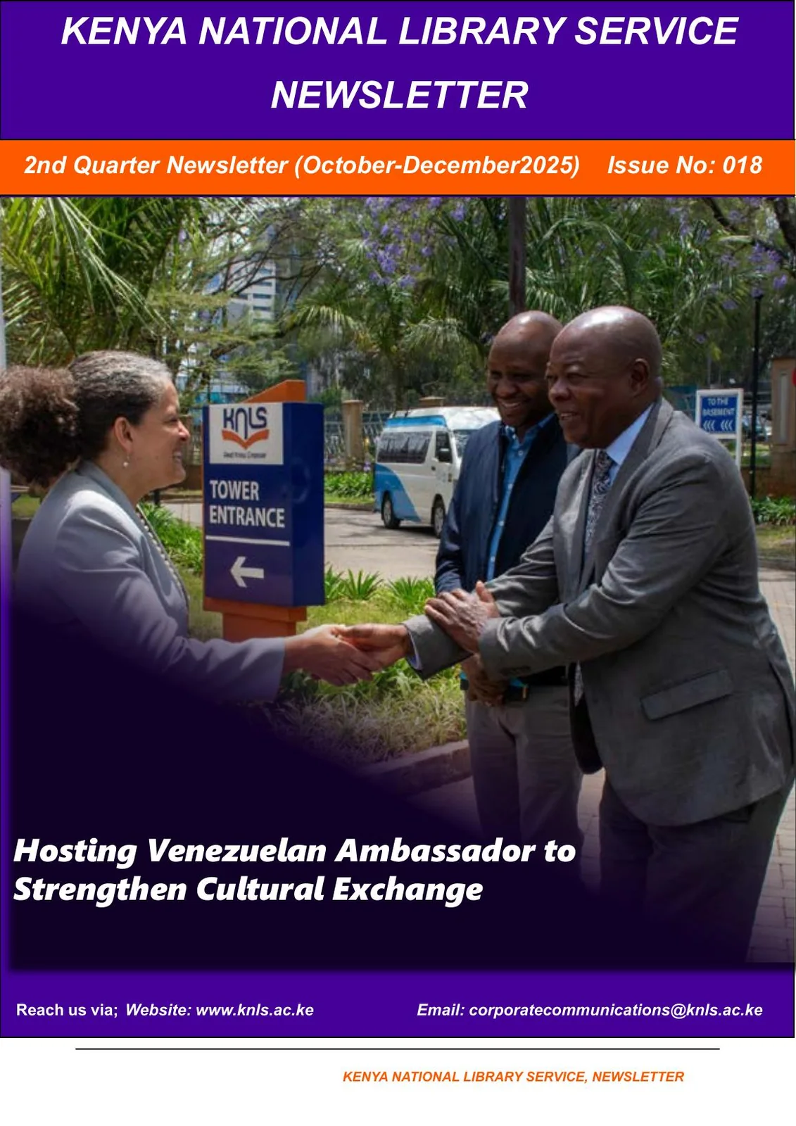 Cover of the October - December 2025 Newsletter