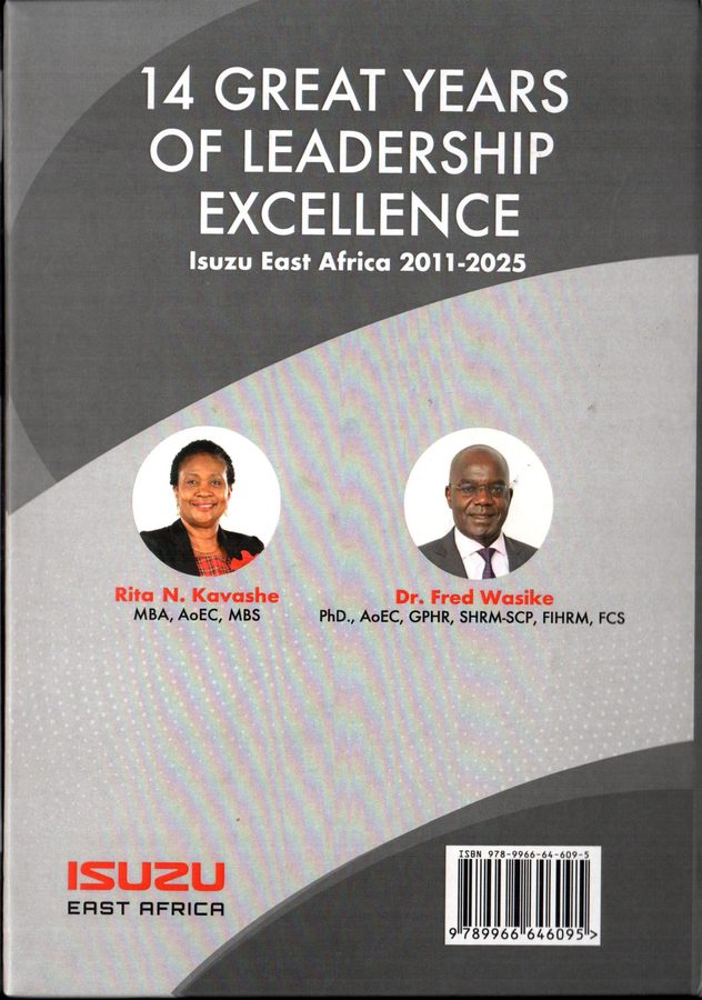 Cover of Isuzu East Africa 14 Great years of leadership excellence 2011-2025