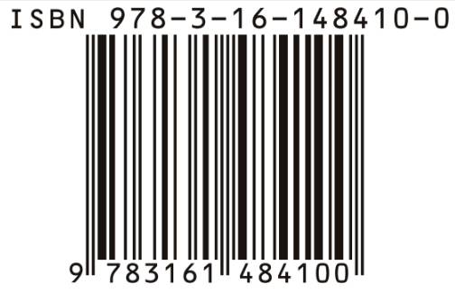 ISBN barcode illustration