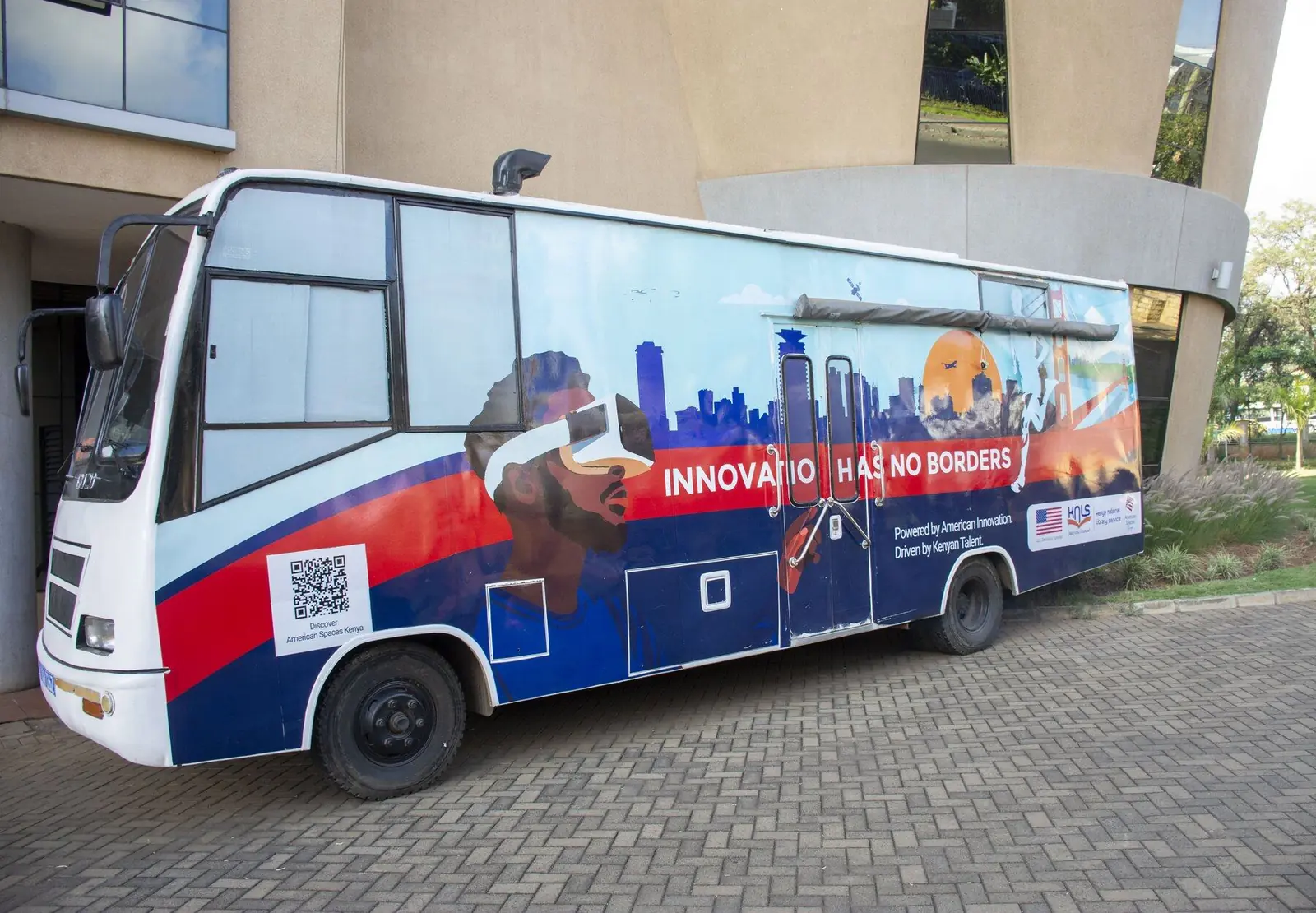 KNLS mobile library bus supporting community outreach