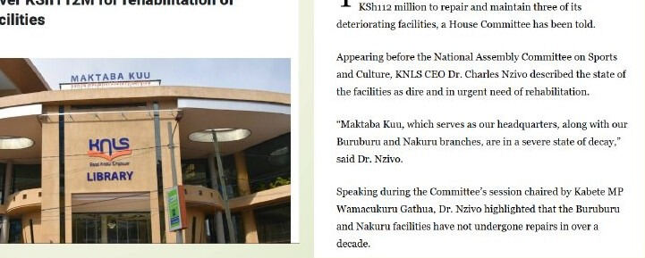 Rehabilitation of libraries