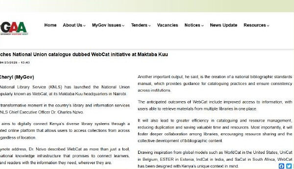 KNLS launches Webcat