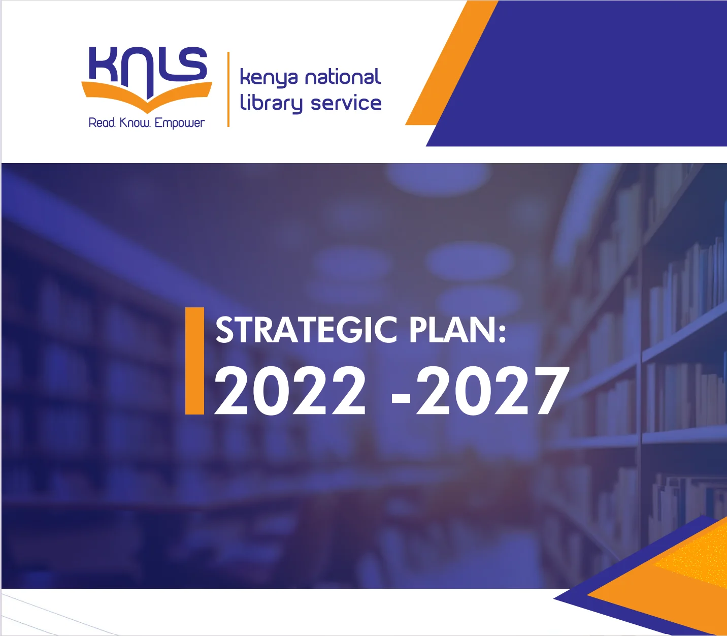 KNLS Strategic Plan 2022-2027 cover